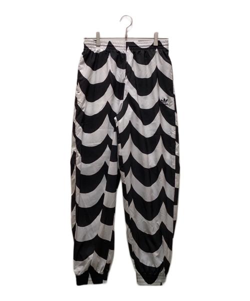 adidas（アディダス）adidas (アディダス) marimekko (マリメッコ) カフ ウーブントラックパンツ ブラック サイズ:Ｌ 未使用品の古着・服飾アイテム