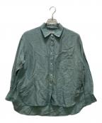 IENAイエナ）の古着「ラミーリヨセルスリットシャツ」｜グリーン