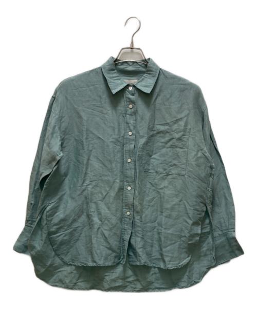 IENA（イエナ）IENA (イエナ) ラミーリヨセルスリットシャツ グリーン サイズ:36の古着・服飾アイテム