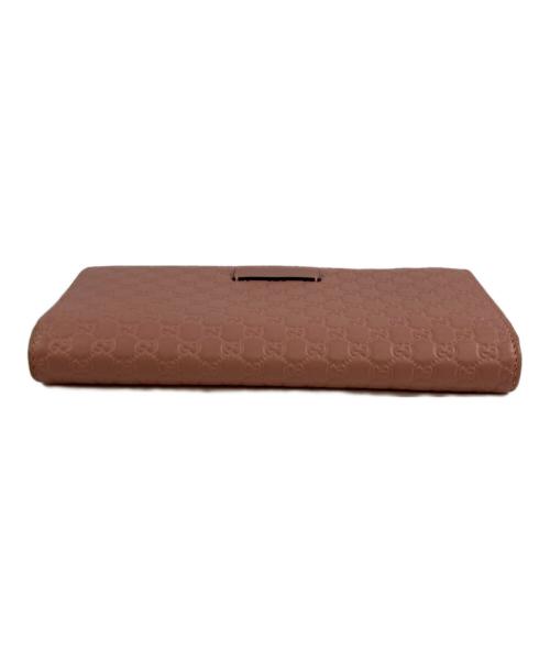 GUCCI（グッチ）GUCCI (グッチ) マイクログッチシマロングウォレット ピンクの古着・服飾アイテム