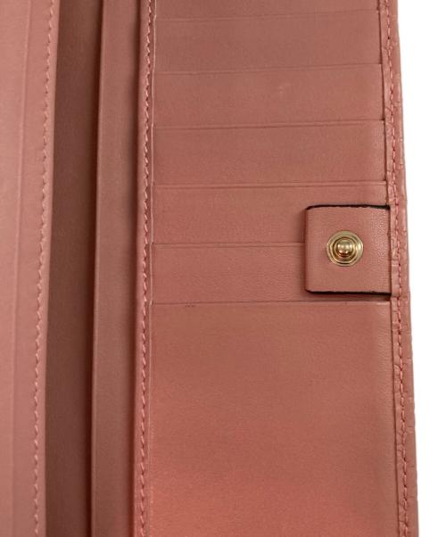 GUCCI（グッチ）GUCCI (グッチ) マイクログッチシマロングウォレット ピンクの古着・服飾アイテム