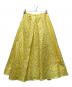 DOUBLE STANDARD CLOTHING (ダブルスタンダードクロージング) フレアシルエットジャガードスカート イエロー サイズ:38：7000円