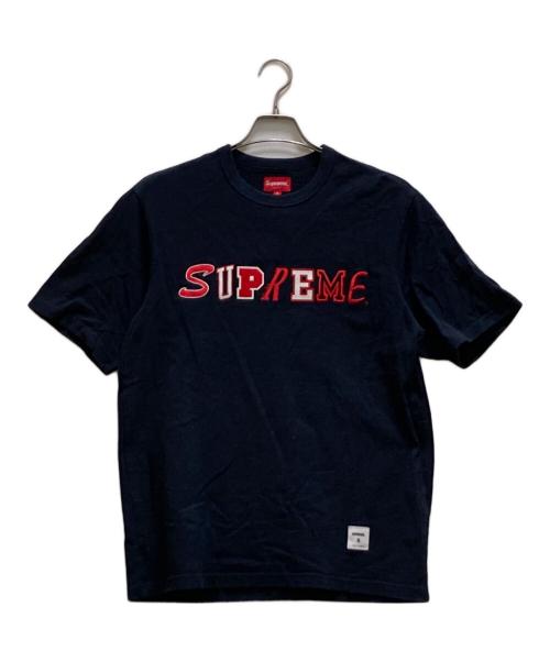 SUPREME（シュプリーム）SUPREME (シュプリーム) カレッジロゴ刺繍Tシャツ ブラック サイズ:Sの古着・服飾アイテム