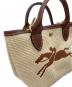中古・古着 LONGCHAMP (ロンシャン) ル パニエ プリアージュ ベージュ：8000円