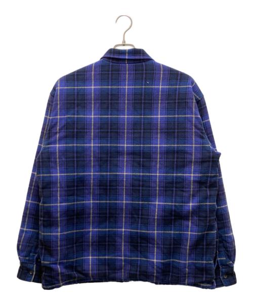 SUPREME（シュプリーム）SUPREME (シュプリーム) サーマル ラインド ジップ アップ フランネル シャツ ブルー サイズ:Mの古着・服飾アイテム