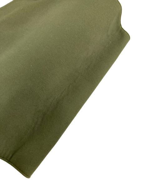 MIU MIU（ミュウミュウ）MIU MIU (ミュウミュウ) ラバーハンドル エンボスロゴ トートバッグ グリーンの古着・服飾アイテム