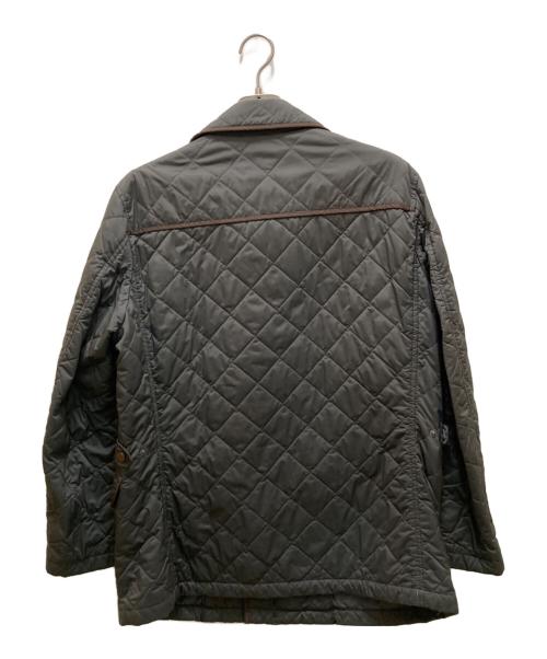 BURBERRY LONDON（バーバリーロンドン）BURBERRY LONDON (バーバリーロンドン) パイピングキルティングハンティングジャケット オリーブ サイズ:Lの古着・服飾アイテム