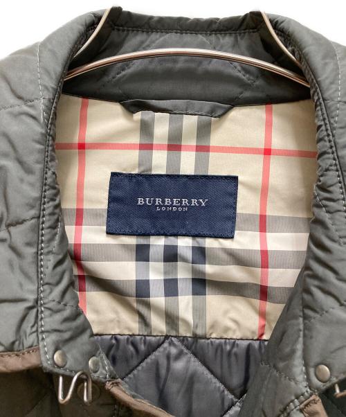 BURBERRY LONDON（バーバリーロンドン）BURBERRY LONDON (バーバリーロンドン) パイピングキルティングハンティングジャケット オリーブ サイズ:Lの古着・服飾アイテム