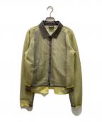 DIESELディーゼル）の古着「長袖 ニット シャツ レイヤード」｜グリーン