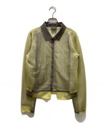 DIESEL（ディーゼル）の古着「長袖 ニット シャツ レイヤード」｜グリーン