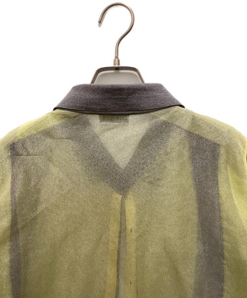 DIESEL（ディーゼル）DIESEL (ディーゼル) 長袖 ニット シャツ レイヤード グリーン サイズ:Mの古着・服飾アイテム