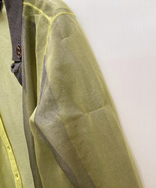 DIESEL（ディーゼル）DIESEL (ディーゼル) 長袖 ニット シャツ レイヤード グリーン サイズ:Mの古着・服飾アイテム