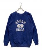 Championチャンピオン）の古着「3段プリントラグランスウェット」｜ブルー