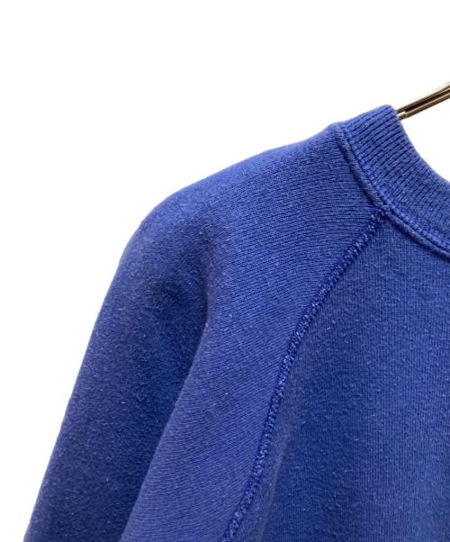 Champion（チャンピオン）Champion (チャンピオン) 3段プリントラグランスウェット ブルー サイズ:Lの古着・服飾アイテム