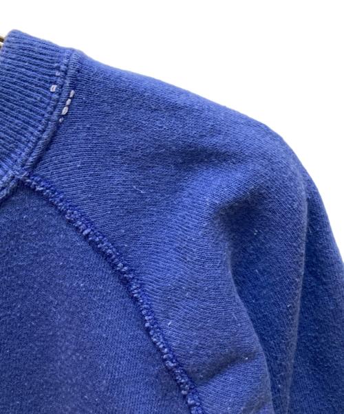 Champion（チャンピオン）Champion (チャンピオン) 3段プリントラグランスウェット ブルー サイズ:Lの古着・服飾アイテム