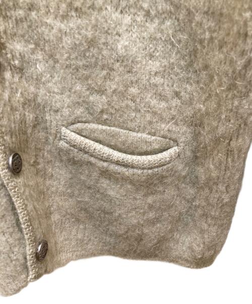 JANTZEN（ジャンセン）JANTZEN (ジャンセン) ヴィンテージモヘヤブレンドカーディガン 黄緑 サイズ:Mの古着・服飾アイテム