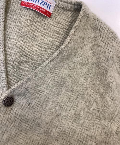 JANTZEN（ジャンセン）JANTZEN (ジャンセン) ヴィンテージモヘヤブレンドカーディガン 黄緑 サイズ:Mの古着・服飾アイテム