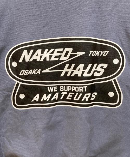 naked golf（ネイキッドゴルフ）naked golf (ネイキッドゴルフ) CLUB HOUS (クラブハウス) バックプリントスウエット ネイビー サイズ:Lの古着・服飾アイテム
