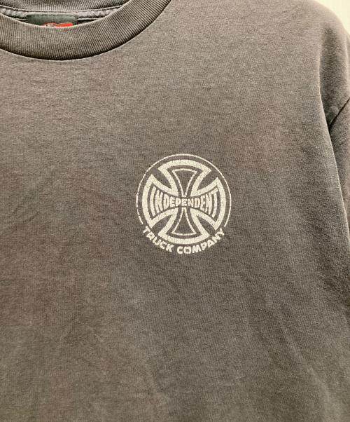 INDEPENDENT（インディペンデント）INDEPENDENT (インディペンデント) オールドプリントTシャツ ブラック サイズ:Freeの古着・服飾アイテム