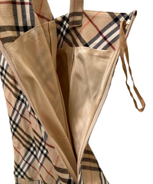 BURBERRY BLUE LABEL（バーバリー ブルー レーベル）BURBERRY BLUE LABEL (バーバリー ブルー レーベル) ノバチェック ノースリーブミニワンピース ベージュ サイズ:38の古着・服飾アイテム