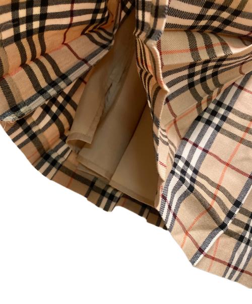 BURBERRY BLUE LABEL（バーバリー ブルー レーベル）BURBERRY BLUE LABEL (バーバリー ブルー レーベル) ノバチェック ノースリーブミニワンピース ベージュ サイズ:38の古着・服飾アイテム