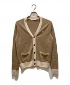 maison kitsuneメゾンキツネ）の古着「フォックスパッチバイカラークラシックカーディガン」｜ブラウン