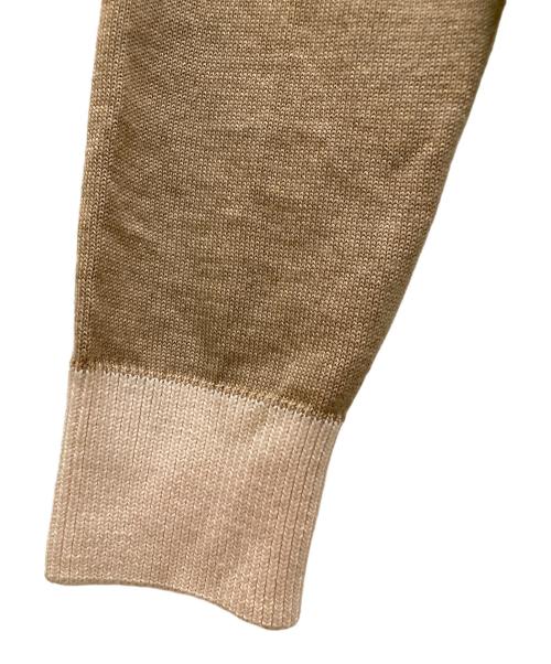 maison kitsune（メゾンキツネ）maison kitsune (メゾンキツネ) フォックスパッチバイカラークラシックカーディガン ブラウン サイズ:XXSの古着・服飾アイテム