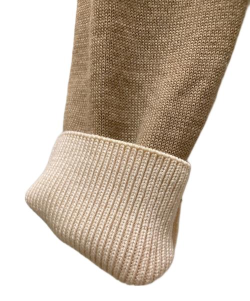 maison kitsune（メゾンキツネ）maison kitsune (メゾンキツネ) フォックスパッチバイカラークラシックカーディガン ブラウン サイズ:XXSの古着・服飾アイテム