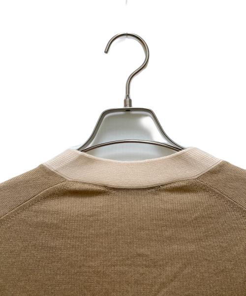 maison kitsune（メゾンキツネ）maison kitsune (メゾンキツネ) フォックスパッチバイカラークラシックカーディガン ブラウン サイズ:XXSの古着・服飾アイテム