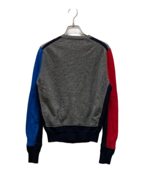 COMME des GARCONS COMME des GARCONS（コムデギャルソン コムデギャルソン）COMME des GARCONS COMME des GARCONS (コムデギャルソン コムデギャルソン) マルチカラー切替カーディガン グレー サイズ:Sの古着・服飾アイテム