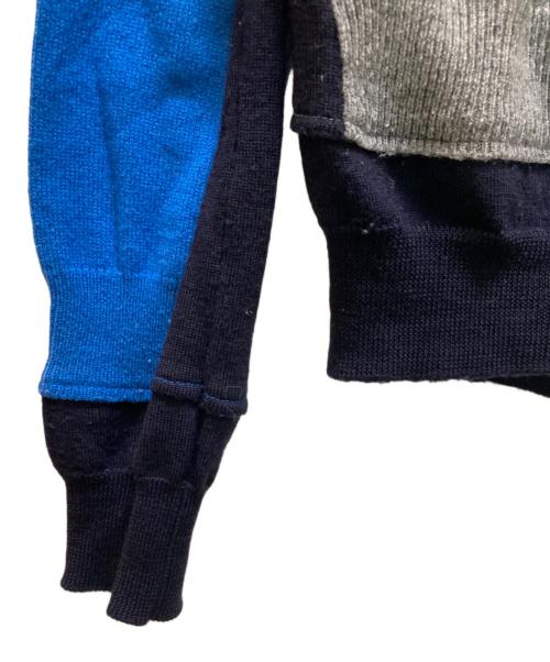 COMME des GARCONS COMME des GARCONS（コムデギャルソン コムデギャルソン）COMME des GARCONS COMME des GARCONS (コムデギャルソン コムデギャルソン) マルチカラー切替カーディガン グレー サイズ:Sの古着・服飾アイテム