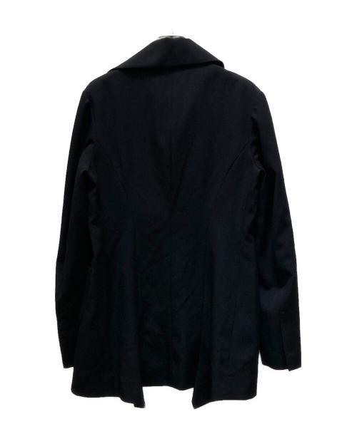 yohji yamamoto+noir（ヨウジヤマモトプリュスノアール）yohji yamamoto+Noir (ヨウジヤマモトプリュスノアール) ウールギャバジンスナップジャケット ブラック サイズ:1の古着・服飾アイテム