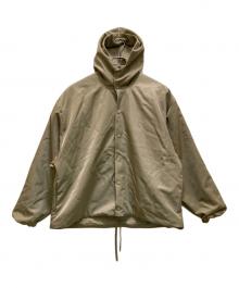 FOG ESSENTIALS（フィアオブゴッド エッセンシャル）の古着「バックロゴ刺繍フーデッドコーチジャケット」｜ベージュ