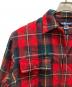 中古・古着 POLO RALPH LAUREN (ポロ・ラルフローレン) ヴィンテージ チェックウールオープンカラーシャツ レッド サイズ:６：7000円