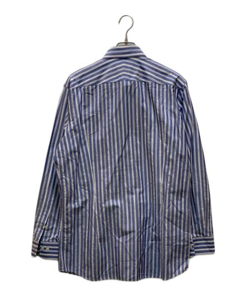BURBERRY LONDON（バーバリーロンドン）BURBERRY LONDON (バーバリーロンドン) ストライプシャツ ブルー サイズ:Lの古着・服飾アイテム