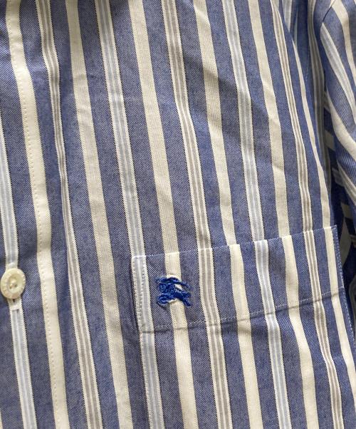 BURBERRY LONDON（バーバリーロンドン）BURBERRY LONDON (バーバリーロンドン) ストライプシャツ ブルー サイズ:Lの古着・服飾アイテム