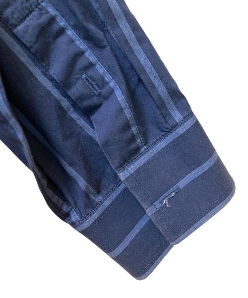 ARMANI EXCHANGE（アルマーニ エクスチェンジ）ARMANI EXCHANGE (アルマーニ エクスチェンジ) ストライプシャツ ブルー サイズ:Lの古着・服飾アイテム