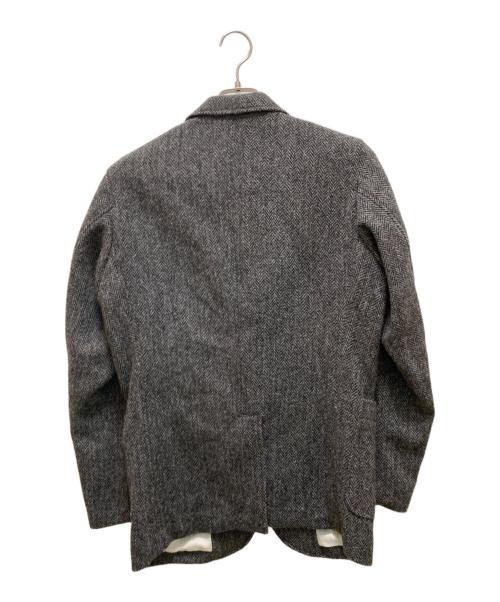 BEAMS PLUS（ビームスプラス）BEAMS PLUS (ビームスプラス) Harris Tweed (ハリスツイード) 3Bウールヘリンボーンテーラードジャケット グレー サイズ:Mの古着・服飾アイテム