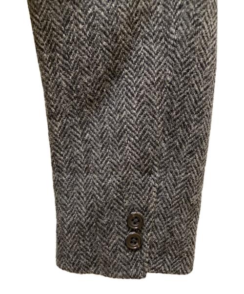 BEAMS PLUS（ビームスプラス）BEAMS PLUS (ビームスプラス) Harris Tweed (ハリスツイード) 3Bウールヘリンボーンテーラードジャケット グレー サイズ:Mの古着・服飾アイテム