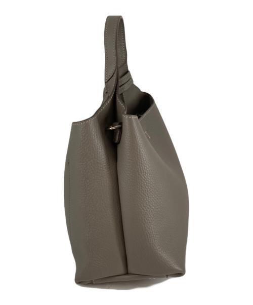 TOD'S（トッズ）TOD'S (トッズ) Ron Herman (ロンハーマン) 別注 アパ ミニ Tペンダント 2WAYバッグ グレーの古着・服飾アイテム