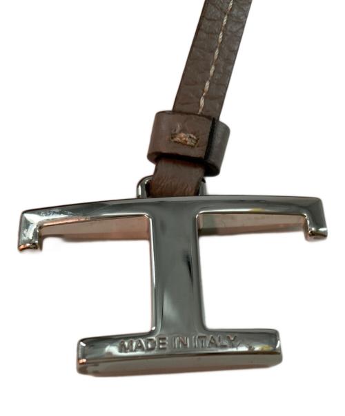 TOD'S（トッズ）TOD'S (トッズ) Ron Herman (ロンハーマン) 別注 アパ ミニ Tペンダント 2WAYバッグ グレーの古着・服飾アイテム