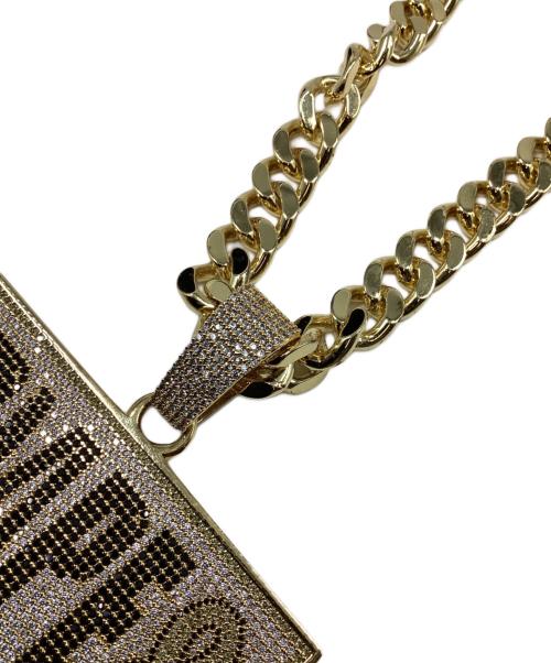 A BATHING APE（ア ベイシング エイプ）A BATHING APE (ア ベイシング エイプ) BAPE サウンズラインストーンネックレス ゴールドの古着・服飾アイテム