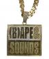 A BATHING APE (ア ベイシング エイプ) BAPE サウンズラインストーンネックレス ゴールド：45000円