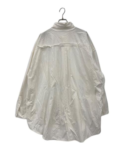 LIMI feu（リミフゥ）LIMI feu (リミフゥ) 再構築オーバーシャツ ホワイト サイズ:Sの古着・服飾アイテム