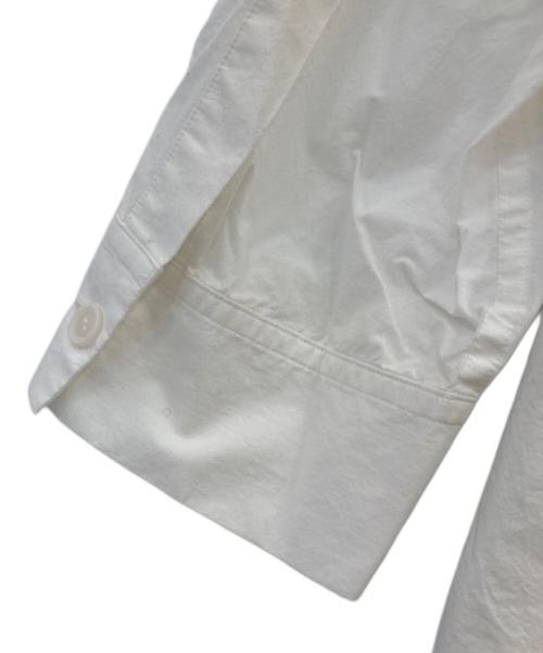 LIMI feu（リミフゥ）LIMI feu (リミフゥ) 再構築オーバーシャツ ホワイト サイズ:Sの古着・服飾アイテム