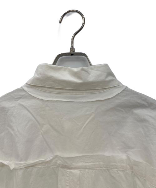 LIMI feu（リミフゥ）LIMI feu (リミフゥ) 再構築オーバーシャツ ホワイト サイズ:Sの古着・服飾アイテム