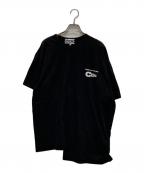 CDGシーディージー）の古着「アシンメトリーデザインTシャツ」｜ブラック