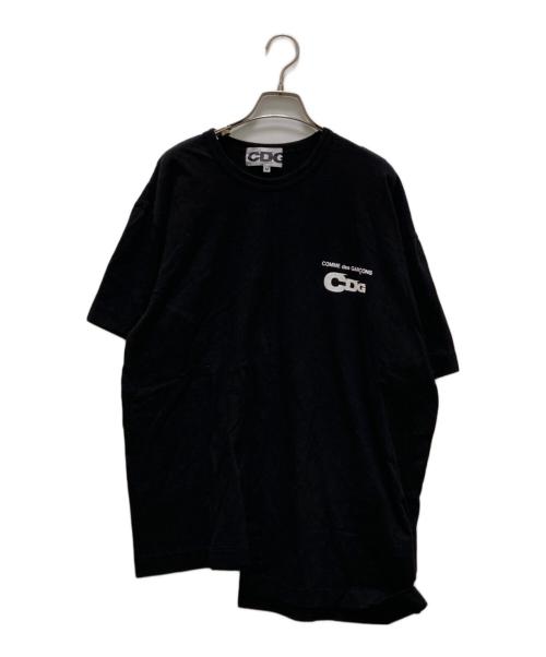 CDG（シーディージー）CDG (シーディージー) アシンメトリーデザインTシャツ ブラック サイズ:Mの古着・服飾アイテム