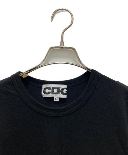 CDG（シーディージー）CDG (シーディージー) アシンメトリーデザインTシャツ ブラック サイズ:Mの古着・服飾アイテム