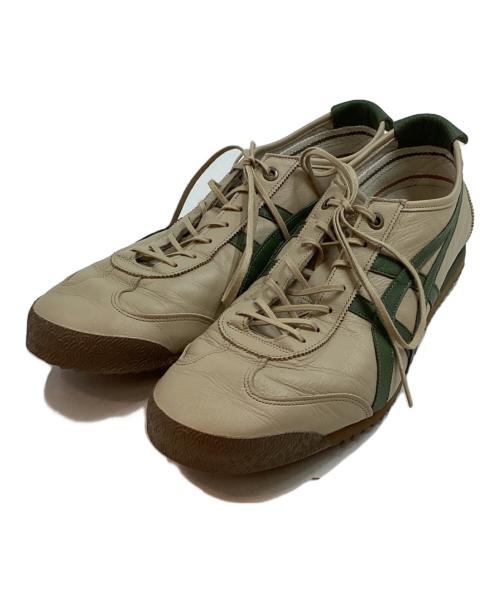Onitsuka Tiger（オニツカタイガー）Onitsuka Tiger (オニツカタイガー) ローカットスニーカー ベージュグリーン サイズ:28.5cmの古着・服飾アイテム